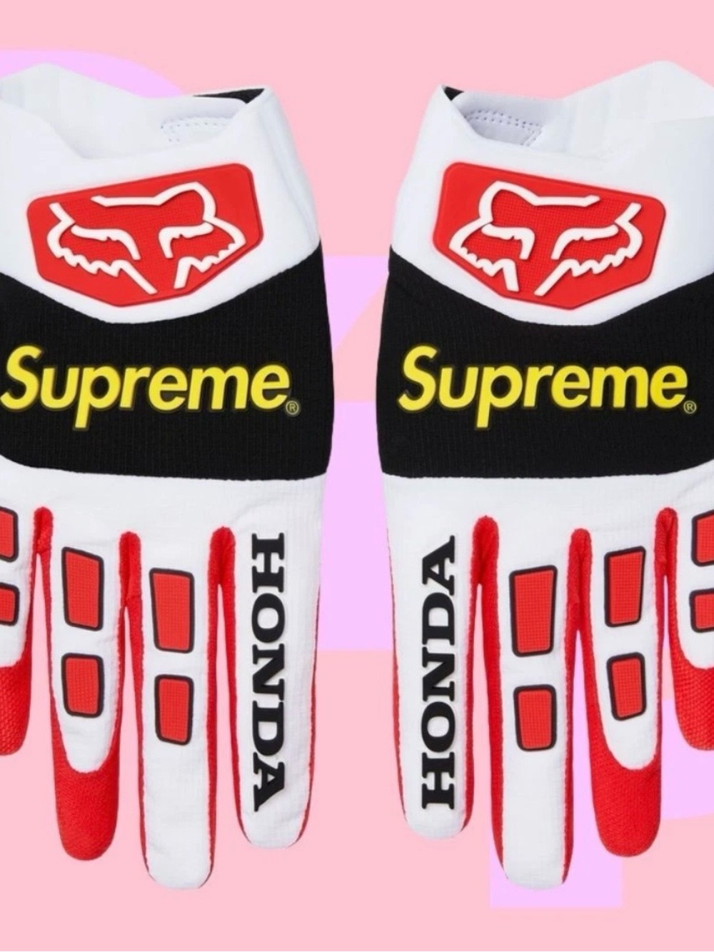 Supreme Honda Fox Racing Gloves - Gem